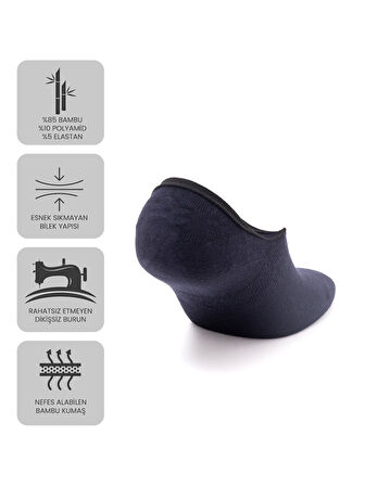 Just Inner Erkek Çorap 6'lı Babet (Bambu)