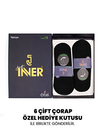 Just Inner Erkek Çorap 6'lı Babet (Bambu)