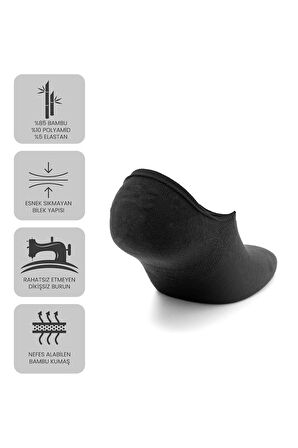 Just Inner Erkek Çorap 6'lı Babet (Bambu)