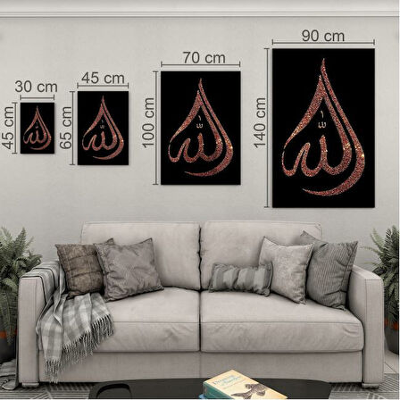 Dini Cam Tablo - Dini Motif - Yatay Motif 13-053