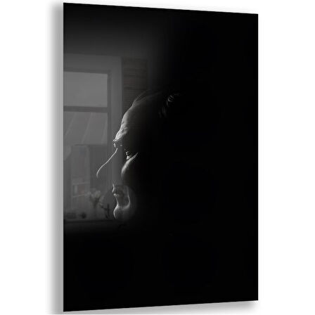 Atatürk Cam Tablo - Yatay Motif 01-031