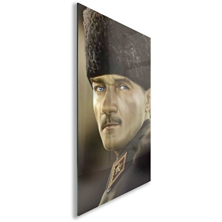 Atatürk Cam Tablo - Yatay Motif 01-092