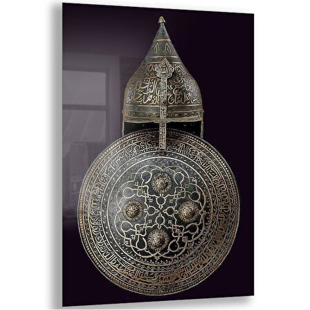 Modern Osmanlı Cam Tablo - Yatay Motif 01-002