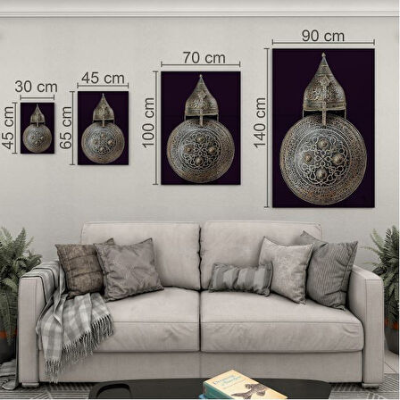 Modern Osmanlı Cam Tablo - Yatay Motif 01-002