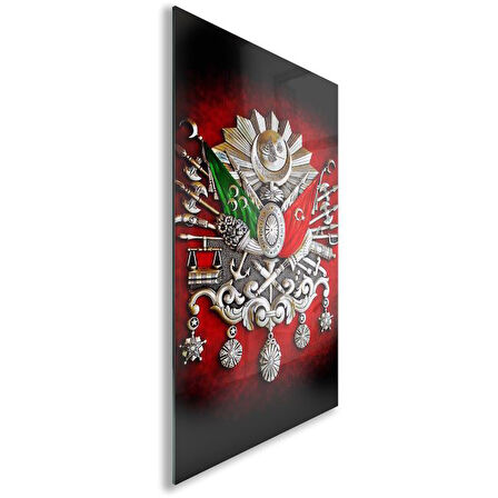 Modern Osmanlı Cam Tablo - Yatay Motif 01-004
