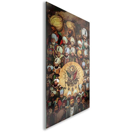 Modern Osmanlı Cam Tablo - Yatay Motif 01-009