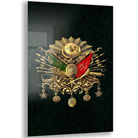 Modern Osmanlı Cam Tablo - Yatay Motif 01-019