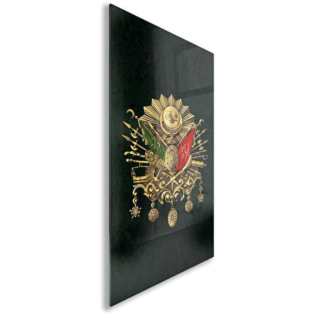 Modern Osmanlı Cam Tablo - Yatay Motif 01-019