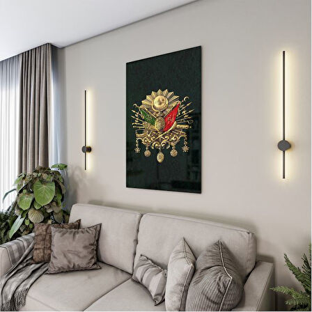 Modern Osmanlı Cam Tablo - Yatay Motif 01-019