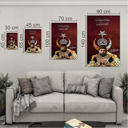 Modern Osmanlı Cam Tablo - Yatay Motif 01-023