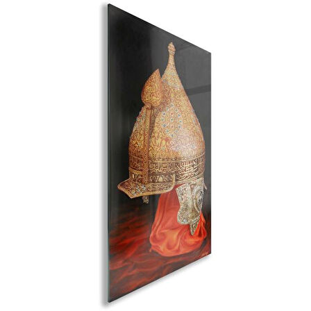 Modern Osmanlı Cam Tablo - Yatay Motif 01-029
