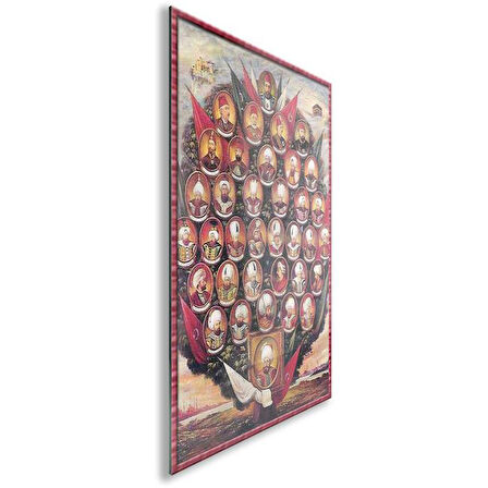 Modern Osmanlı Cam Tablo - Yatay Motif 01-030