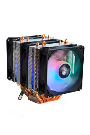 6p Am4 Uyumlu Am5 Uyumlu 6 Bakır Boru 3 Rgb Fan Kule Tipi Fan