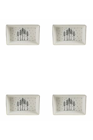 Porland Forest Kahvaltı&Meze Tabağı 19cm 4'lü 04LFH000449