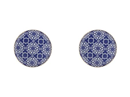 Porland Morocco Desen Mor Düz Tabak 20cm 2'li 04AP019264