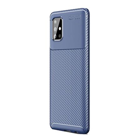Smcase Samsung Galaxy A71 Kılıf Negro Mat Silikon  Nano Ekran Koruyucu