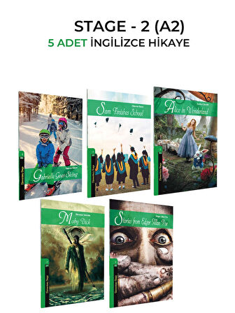 İNGİLİZCE HİKAYE A2 SEVİYESİ (STEGE 2) 5 Lİ SET