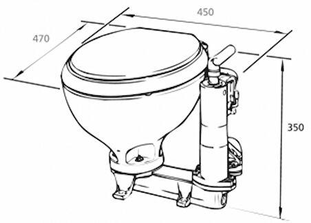 Raske RM69 marine tuvalet. Büyük Taş.