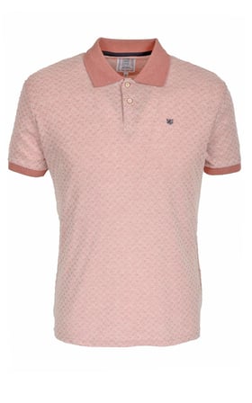 Erkek Polo Yaka Tişört Açık Kırmızı %100 Pamuk Slim Fit T-shirt NCS JEANS 1142