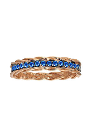 London Blue Topaz Taşlı Niks Yüzük