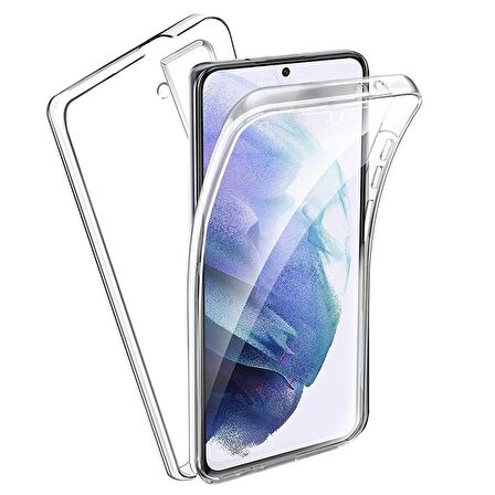 Gpack Samsung Galaxy S21 Plus Kılıf Ön Arka Şeffaf Silikon Koruma