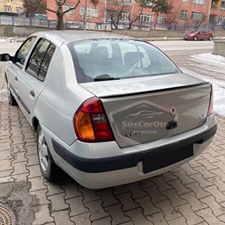 Renault Clio 2 Symbol 1998-2008 Sedan Uyumlu Bagaj Üstü Spoiler Bagaj Çıtası Piano Black Parlak Siyah