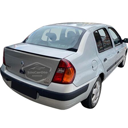 Renault Clio 2 Symbol 1998-2008 Sedan Uyumlu Bagaj Üstü Spoiler Bagaj Çıtası Piano Black Parlak Siyah