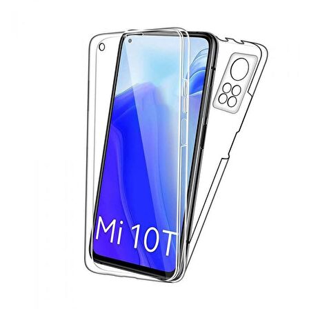 Gpack Xiaomi Mi 10T Kılıf Ön Arka Şeffaf Silikon Koruma