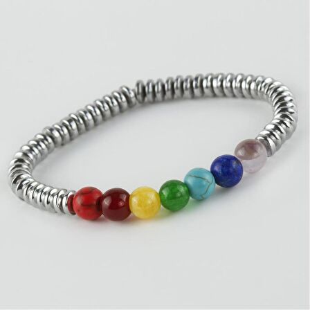 7'li Doğaltaş Çakra Bileklik