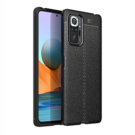 Gpack Xiaomi Redmi Note 10 Pro Max Kılıf Niss Silikon Deri Görünümlü