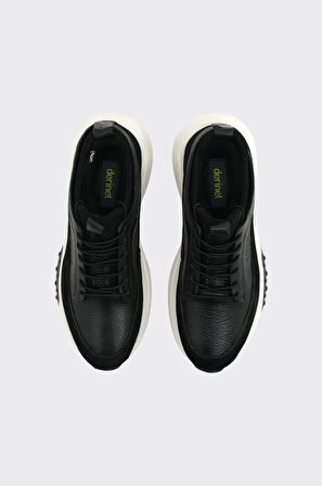 Yüksek Taban Hakiki Deri Erkek Sneaker 
