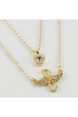 Sonsuzluk Kanat Figürlü Yeni Sezon İkili Kolye