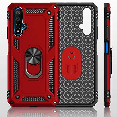 Smcase Honor 20 Kılıf Vega Yüzüklü Tank Kapak 
