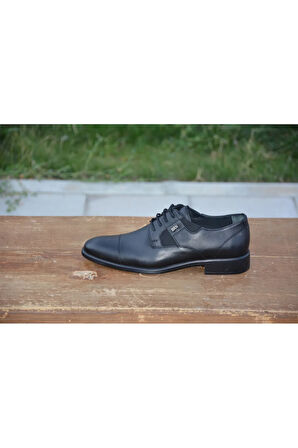 BerenniM371 Erkek Mevsimlik Kundura Hakiki Deri  Kauççuk Taban Bağlı