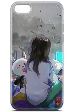 Apple iPhone 8 uyumlu Girls 38 HD Desen Yalnız Değilim