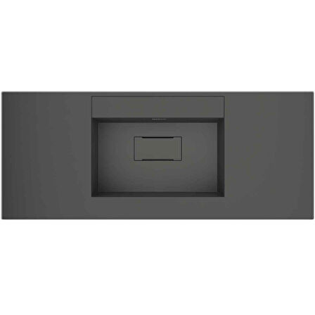 Real Stone Flatstone 60x50 Antrasit Etajerli Granit Banyo Lavabosu
