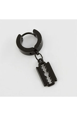 Jilet Figürlü Çelik Erkek Küpe 1 Adet