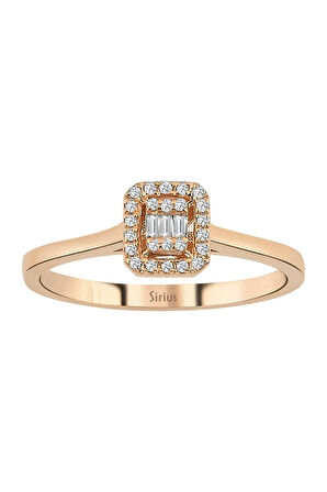 Rosea Stella Baget Pırlanta Yüzük