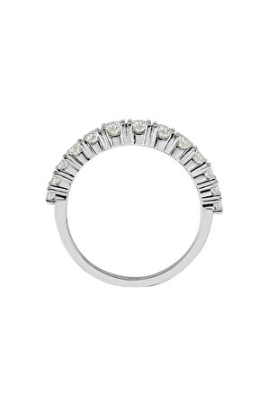 0,77 Karat Pırlanta Yarım Tur Yüzük