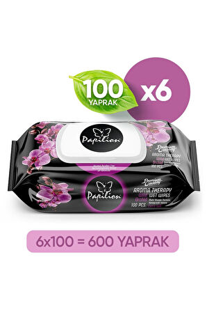 Papilion Premium Aroma Terapi Ekstra Soft Islak Havlu 100x6 - 600 Yaprak