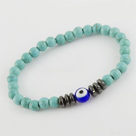 Turkuaz Hematit Doğaltaş Bileklik