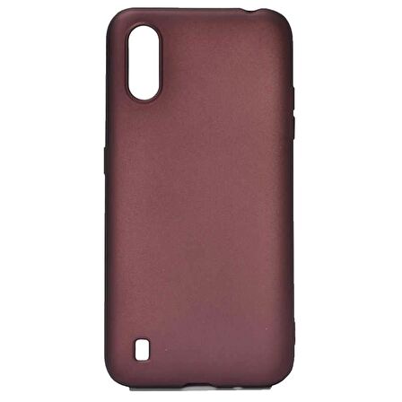 Smcase Samsung Galaxy A01 Kılıf Lüks Mat Silikon 