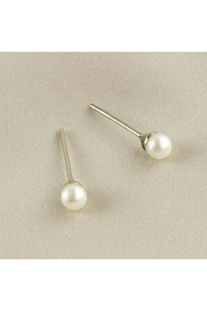 Top İncili Küpe 4 mm