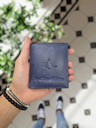 VİSSO 114 HAKİKİ DERİ ÇANTA İSME ÖZEL BOZUK PARA CEPLİ FERMUARLI ÇITÇITLI KADIN ERKEK CÜZDAN Erkek   Laci Kurtuba Tuğra Logolu