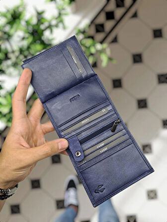 VİSSO 114 HAKİKİ DERİ ÇANTA İSME ÖZEL BOZUK PARA CEPLİ FERMUARLI ÇITÇITLI KADIN ERKEK CÜZDAN Erkek   Laci Kurtuba Tuğra Logolu