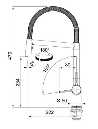 Franke Active Plus Semi Pro Armatür