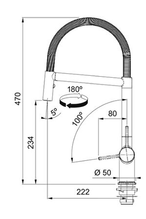 Franke Active Plus Semi Pro Armatür