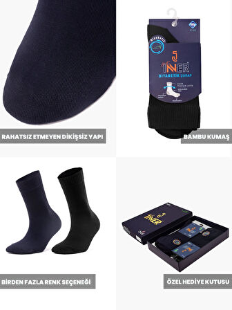 Just Inner Erkek Çorap 6'lı Diyabet (Bambu)