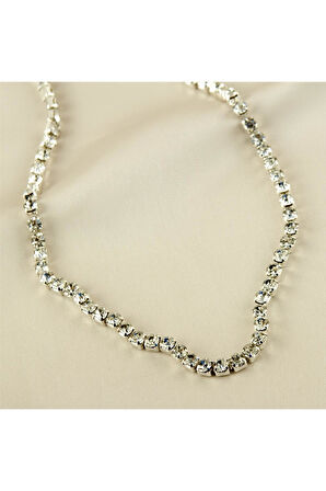 Şerit Taşlı Kolye