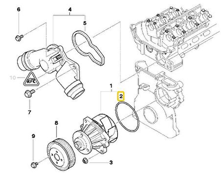 BMW M50 M52 M54 MOTOR DEVİRDAİM POMPA ORİNGİ 11511711484